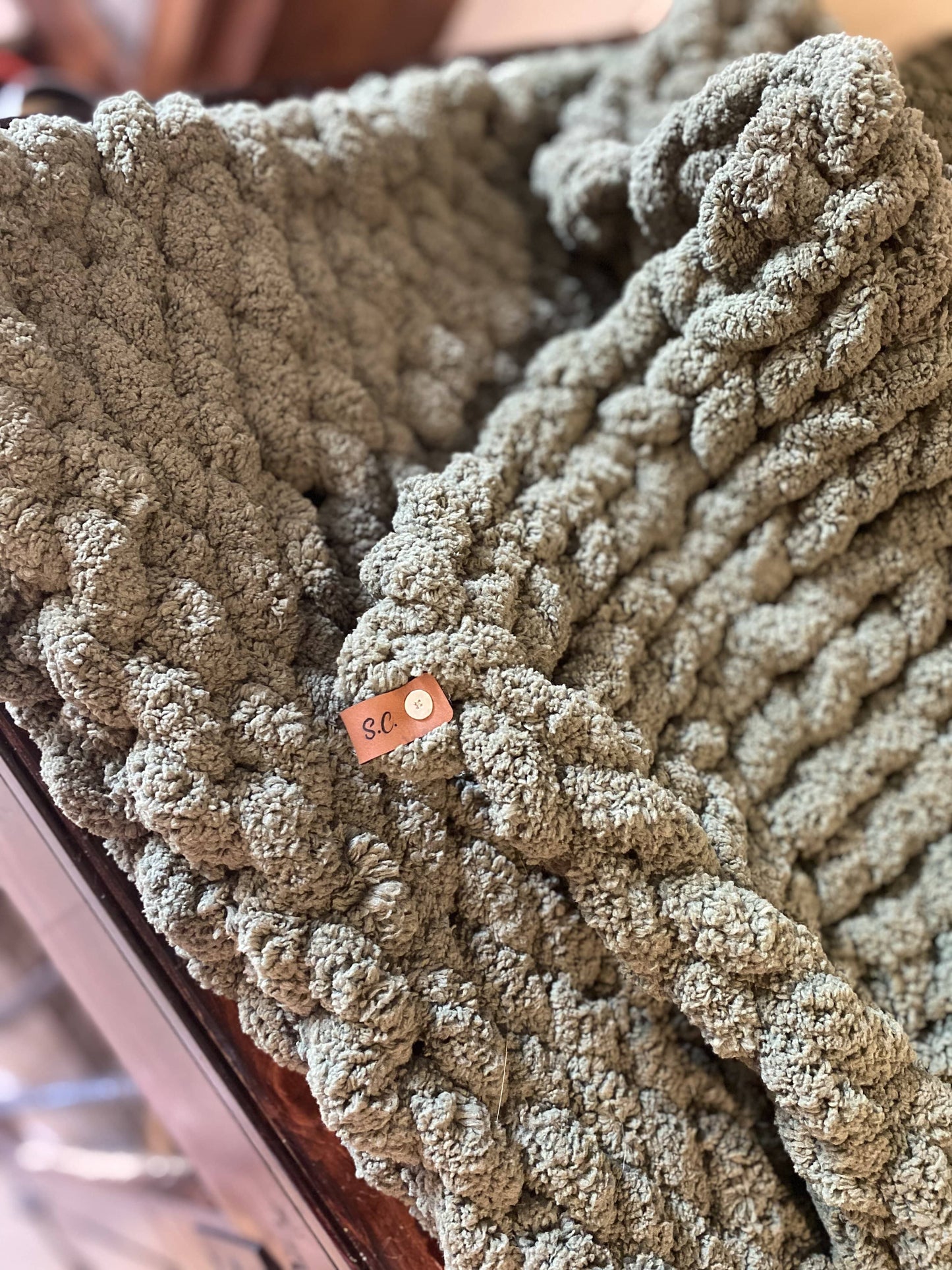 Chunky Knit Blanket-Solid Color