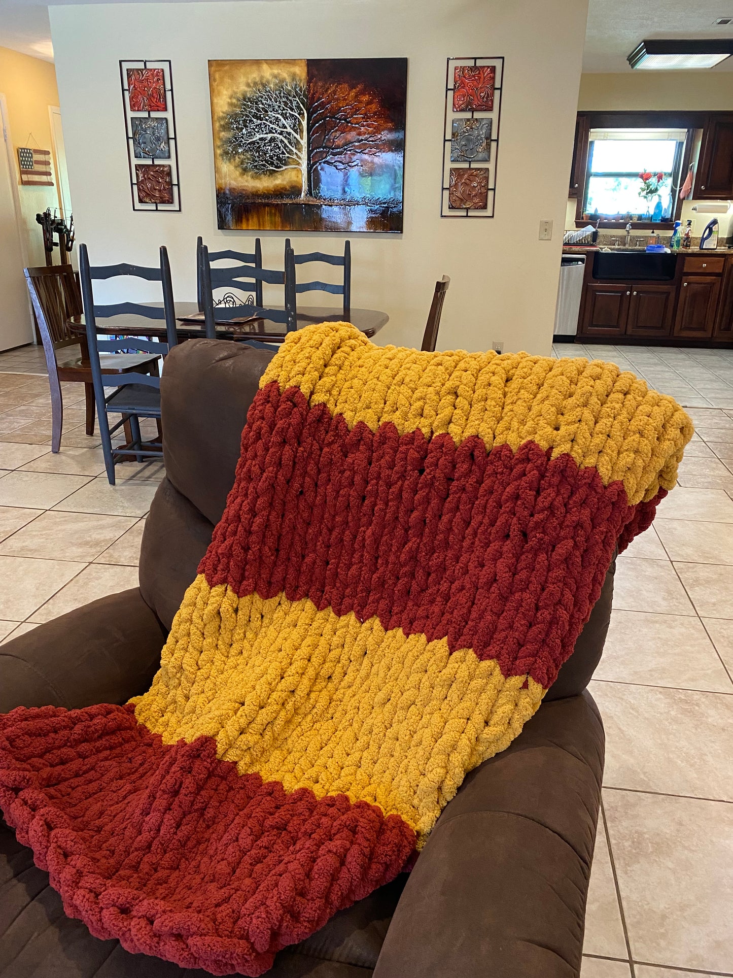 Chunky Knit Blanket- Multiple Colors